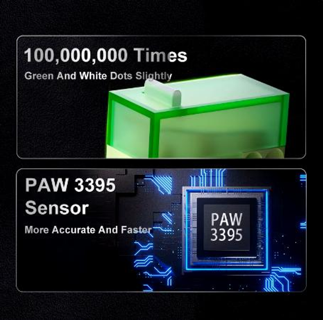 Миша бездротова Ajazz Aj179 PixArt PAW3395 White - фото 6 Миша бездротова Ajazz Aj179 PixArt PAW3395 White - фото 6