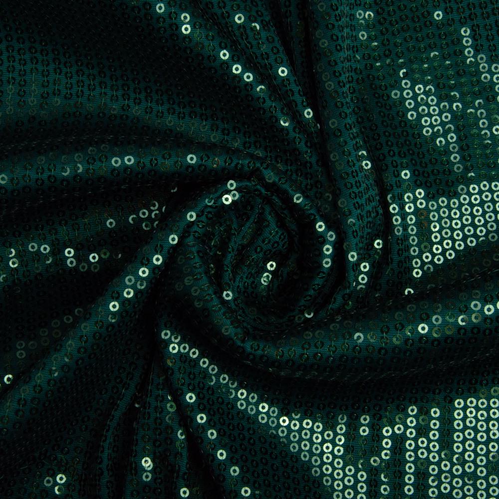 Трикотаж пайетка 228 гр/м2 Темно-зеленый (25341)