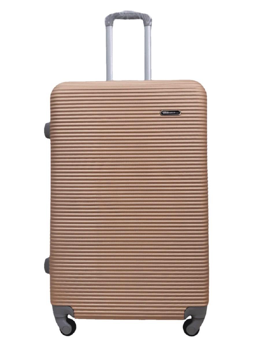 Чемодан пластиковый MILANO BAG 004 большой с расширением Золотисто-розовый (Mp00064)