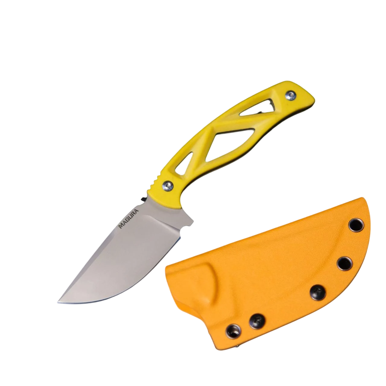 Туристический нож фиксированный MAGURA Z014 Yellow (2326280559)