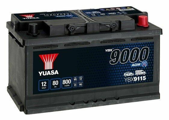 Аккумулятор YuasaBatteryEuropeGmb AGM Start STop Plus YBX9115 12V 80Ah Аккумулятор YuasaBatteryEuropeGmb AGM Start STop Plus YBX9115 12V 80Ah