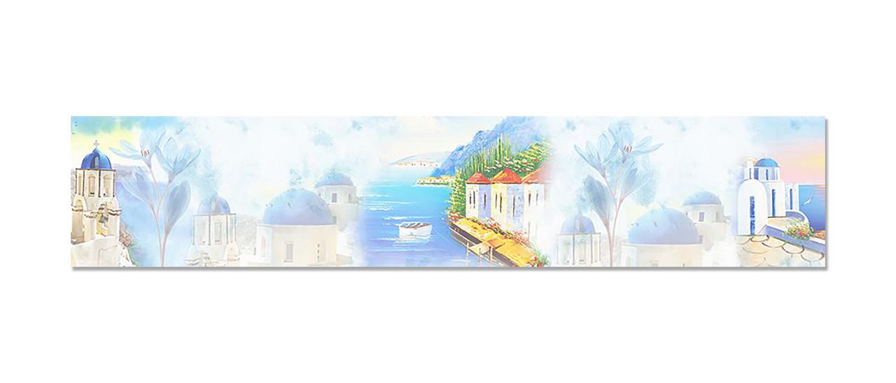 Наклейка виниловая на кухню Zatarga Пастельный Санторини 600х3000 мм (1283915402)