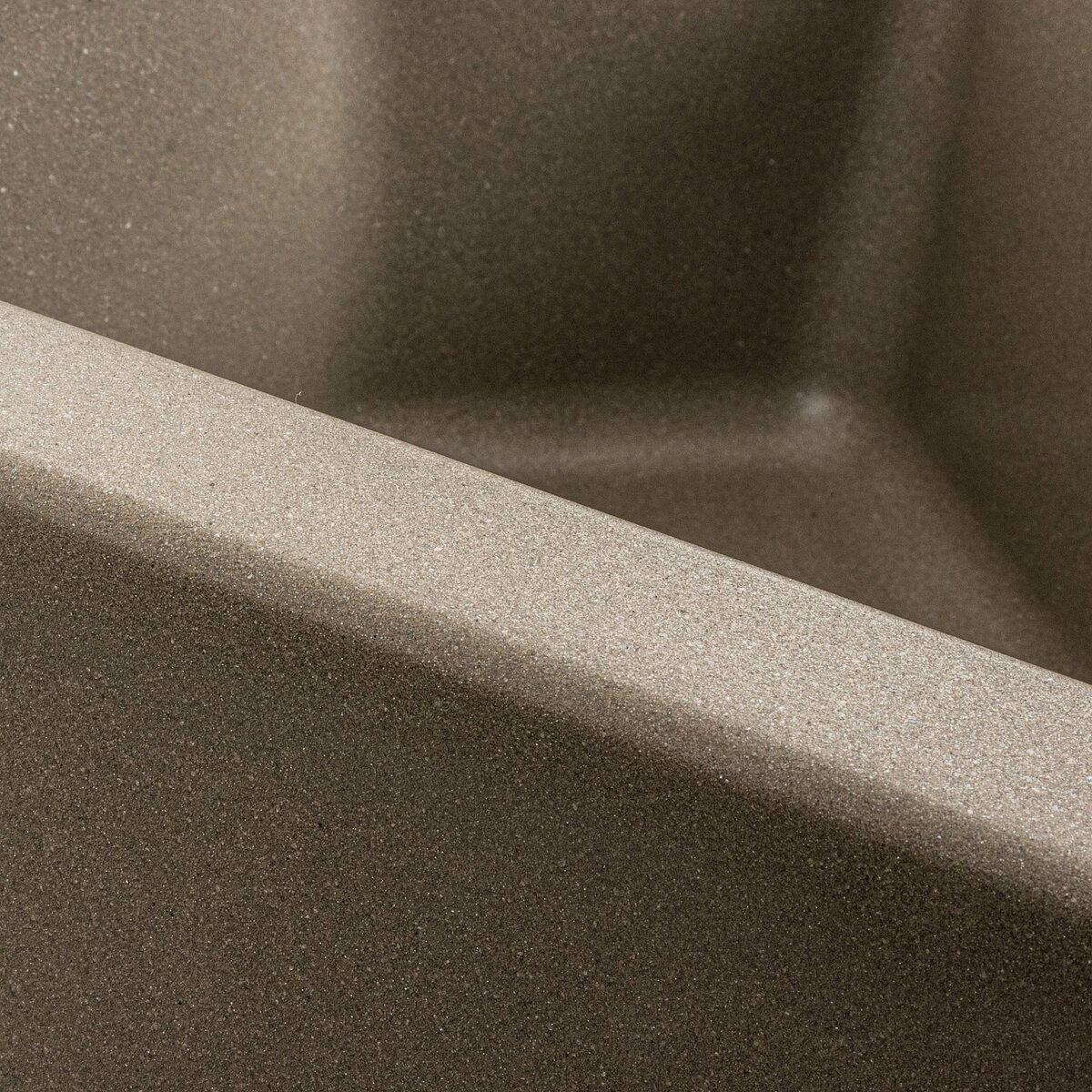 Мойка для кухни гранитная Platinum 9950 PANDORA Титановый матовый (950-22) - фото 3