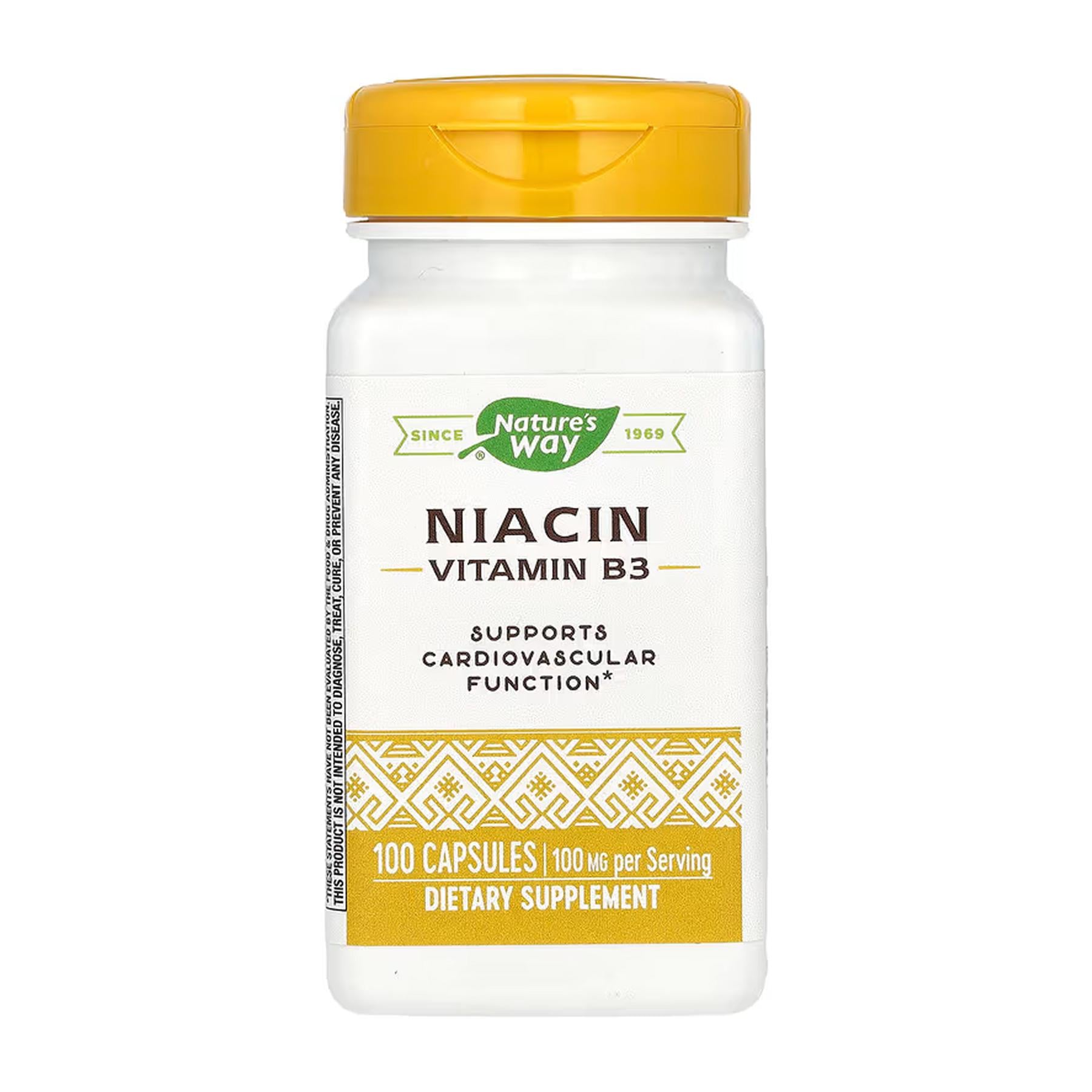 Ніацин Nature's Way Niacin 100 кап. 100 мг