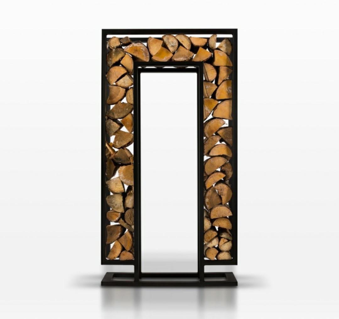 Дровница ДК11 из металла в стиле лофт 800х300х1600 мм