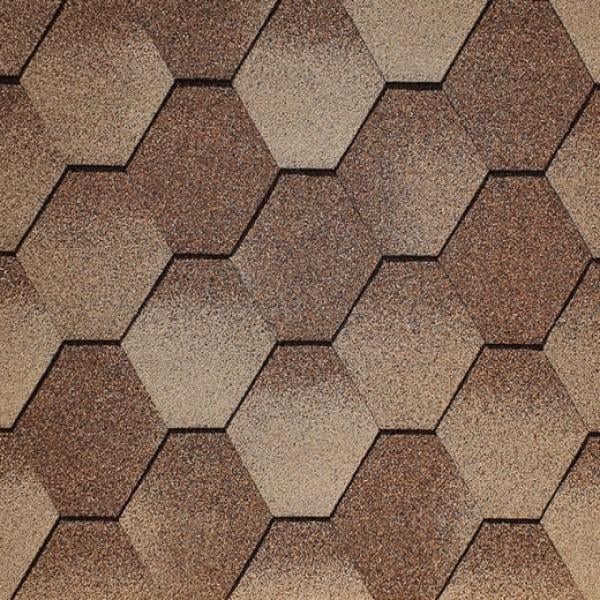 Битумная черепица Aquaizol Мозаика 3,0 м2 Сахара (29634801) - фото 2