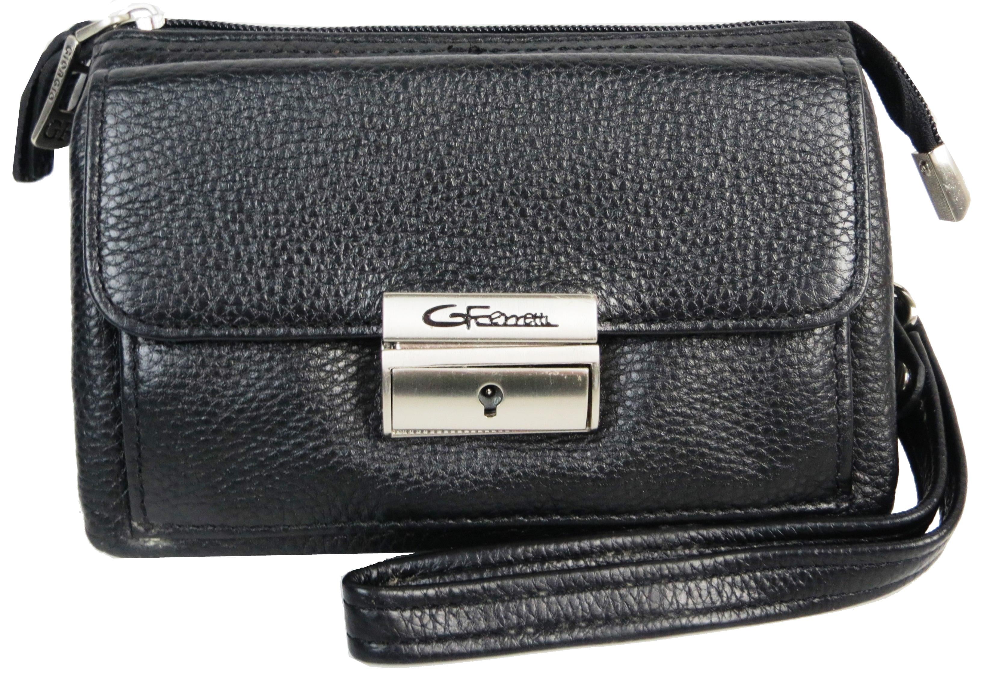 Борсетка мужская Giorgio Ferretti кожаная Черный (3541-2 black) Борсетка мужская Giorgio Ferretti кожаная Черный (3541-2 black)