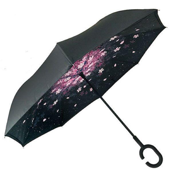 Зонт обратного складывания Up-brella MS 1207 Цветы (3014523МER) Зонт обратного складывания Up-brella MS 1207 Цветы (3014523МER)