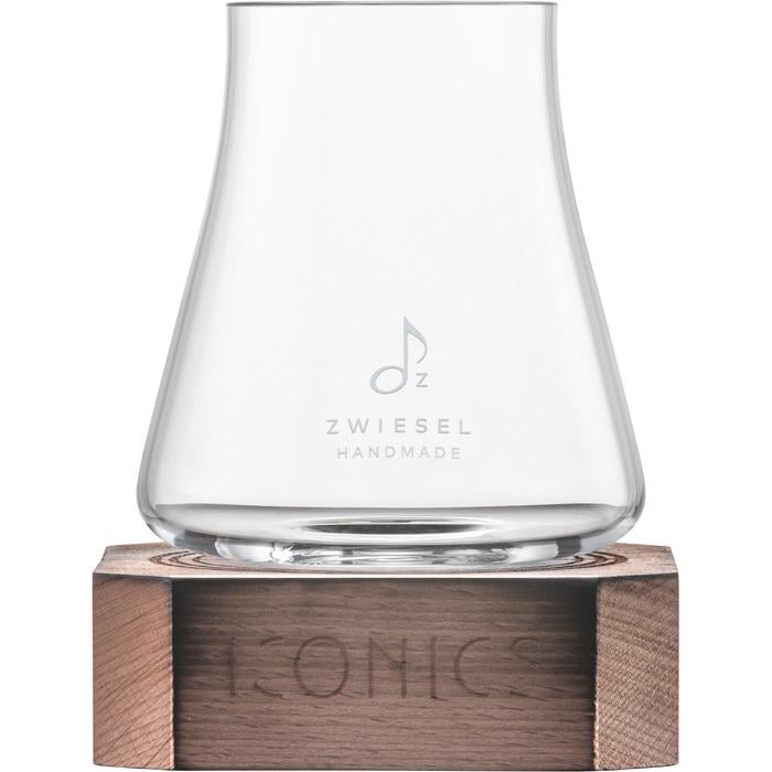 Бокал для вина Zwiesel Glas Iconics 0,62л на деревянной подставке