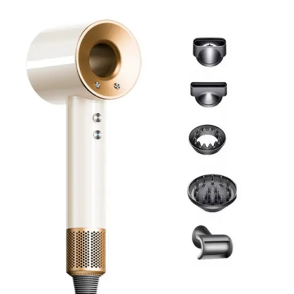 Фен-стайлер для волос с функцией ионизации Supersonic Premium 1600 Вт с 5 насадками и 3 режимами скорости Белый (PH770W)