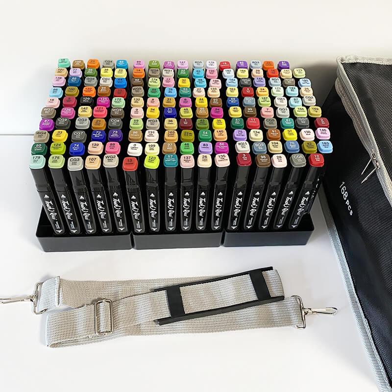 Скетч-маркеры Touch Qiuci двусторонние 168 шт. Черный - фото 4 Скетч-маркеры Touch Qiuci двусторонние 168 шт. Черный - фото 4