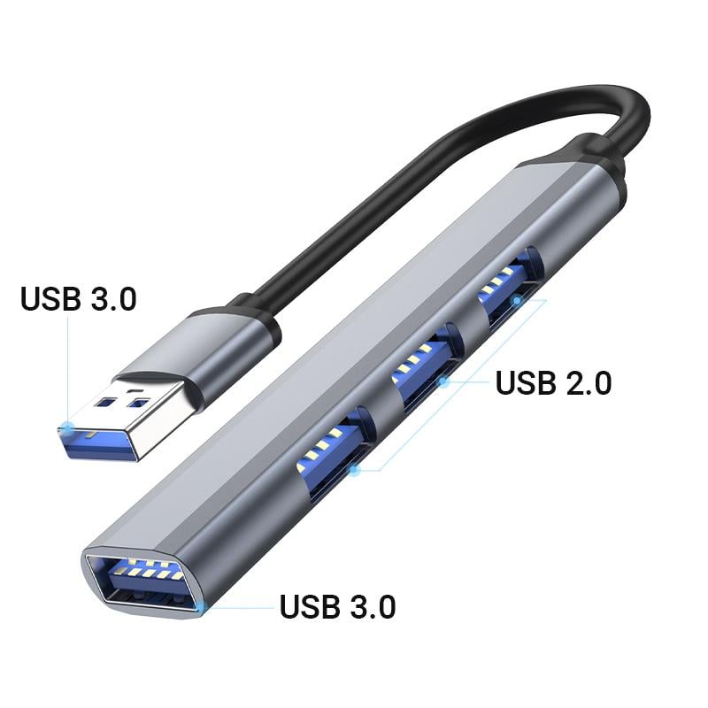 USB Type-C хаб Digital Lion UH-05 концентратор/разветвитель для ноутбука на 4 порта USB - фото 3