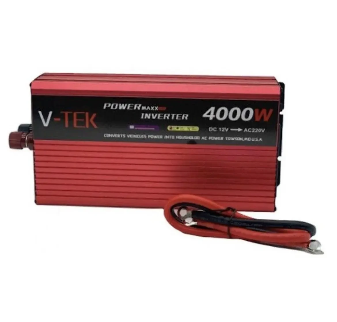 Автомобільний інвертор з дисплеєм V-Tek 4000W 12-220V - фото 3 Автомобільний інвертор з дисплеєм V-Tek 4000W 12-220V - фото 3