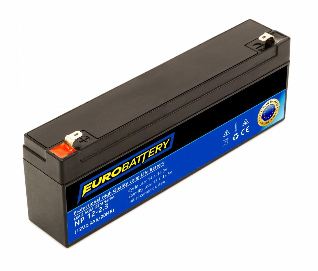 Аккумулятор для ИБП EuroBattery AGM NP 12-2.3 DZM 12V 2,3 Ач (811) - фото 1