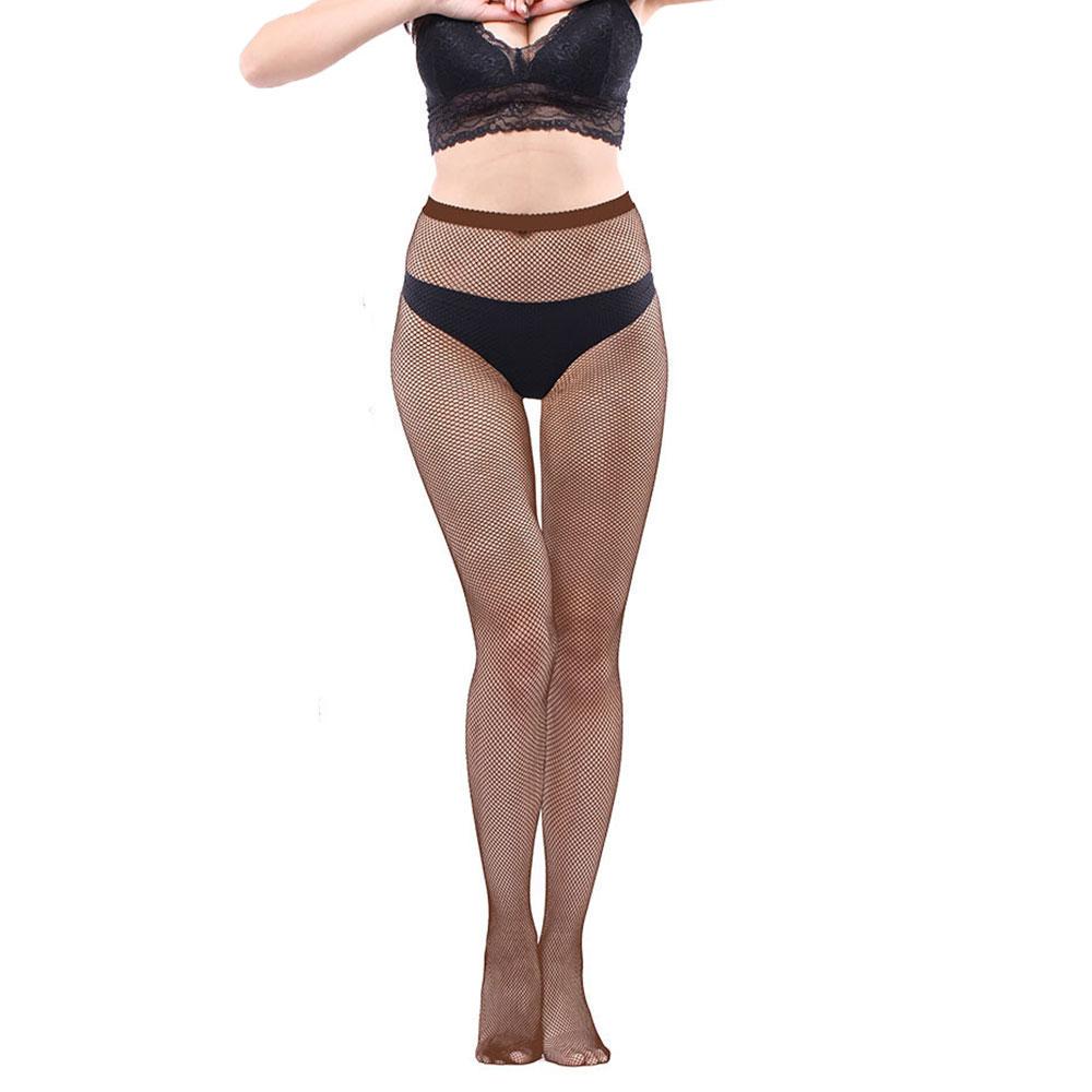 Колготки в мелкую сетку One Size Коричневый (2056) Колготки в мелкую сетку One Size Коричневый (2056)