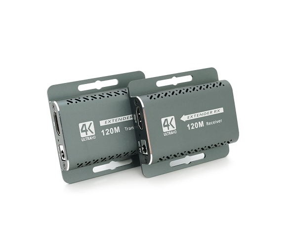 Подовжувач HDMI сигналу VOLTRONIC по кабелю UTP 120 м Cat.5e/Cat.6 Black (YT-SCPE HDM-120m4K30HZ)