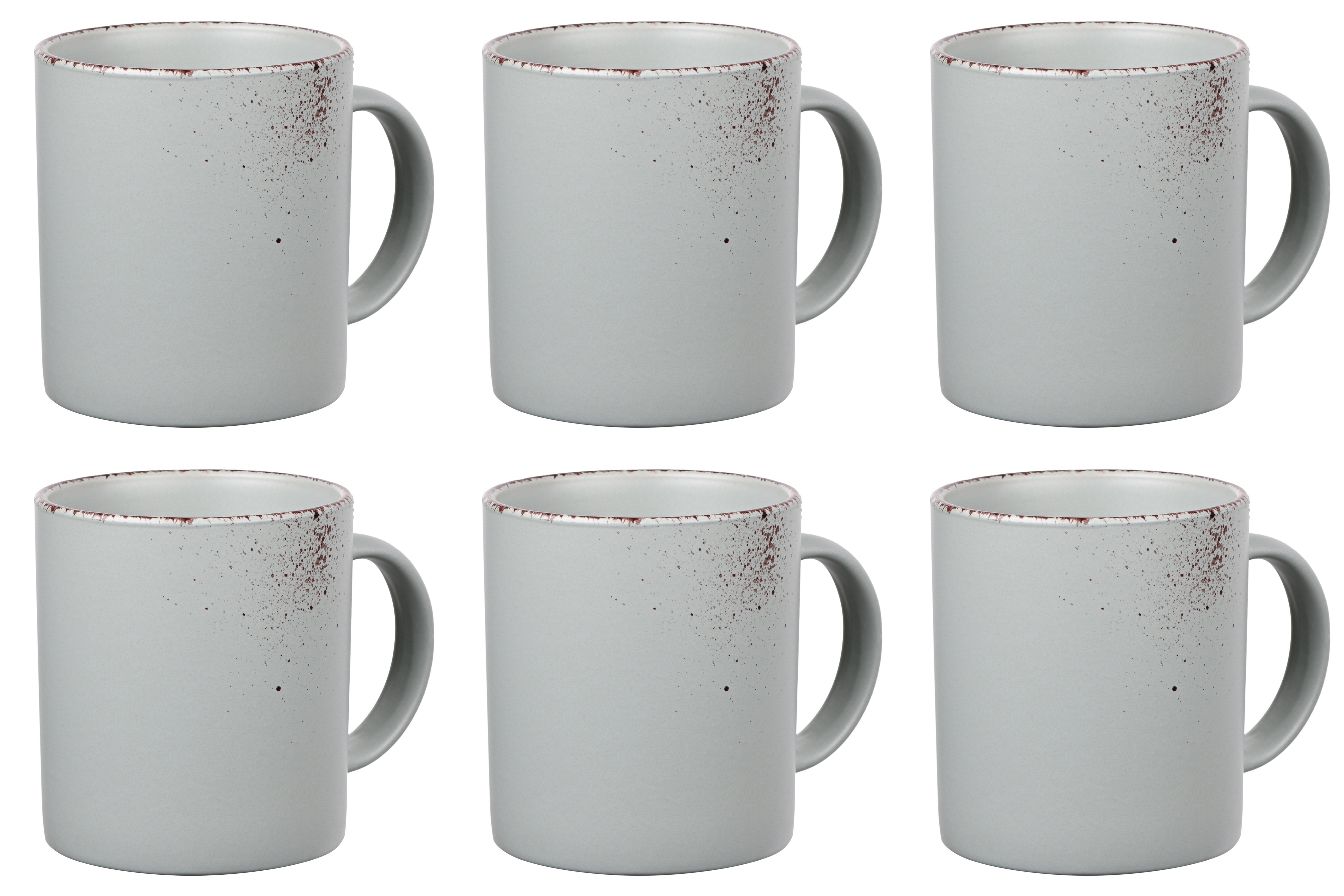 Набор чашек Ardesto Lucca Illusion 360 мл 6 шт. Blue (AR2930BMC)