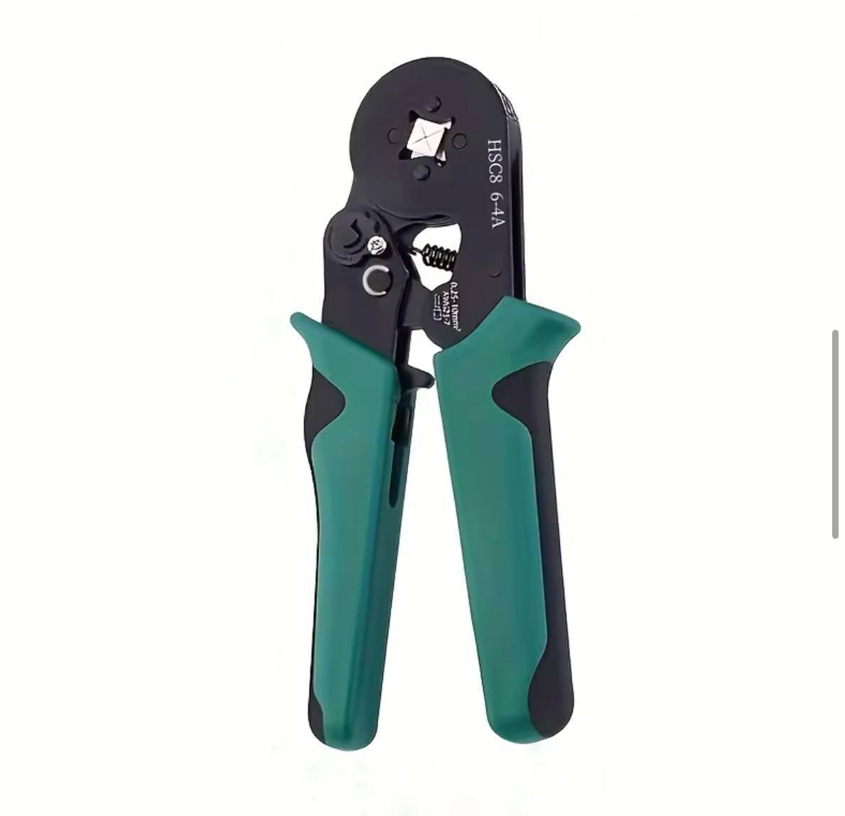 Клещи обжимные кримпер HSC8 6-4А для наконечников 0,25-10 кв. мм Зеленый (R051305з)