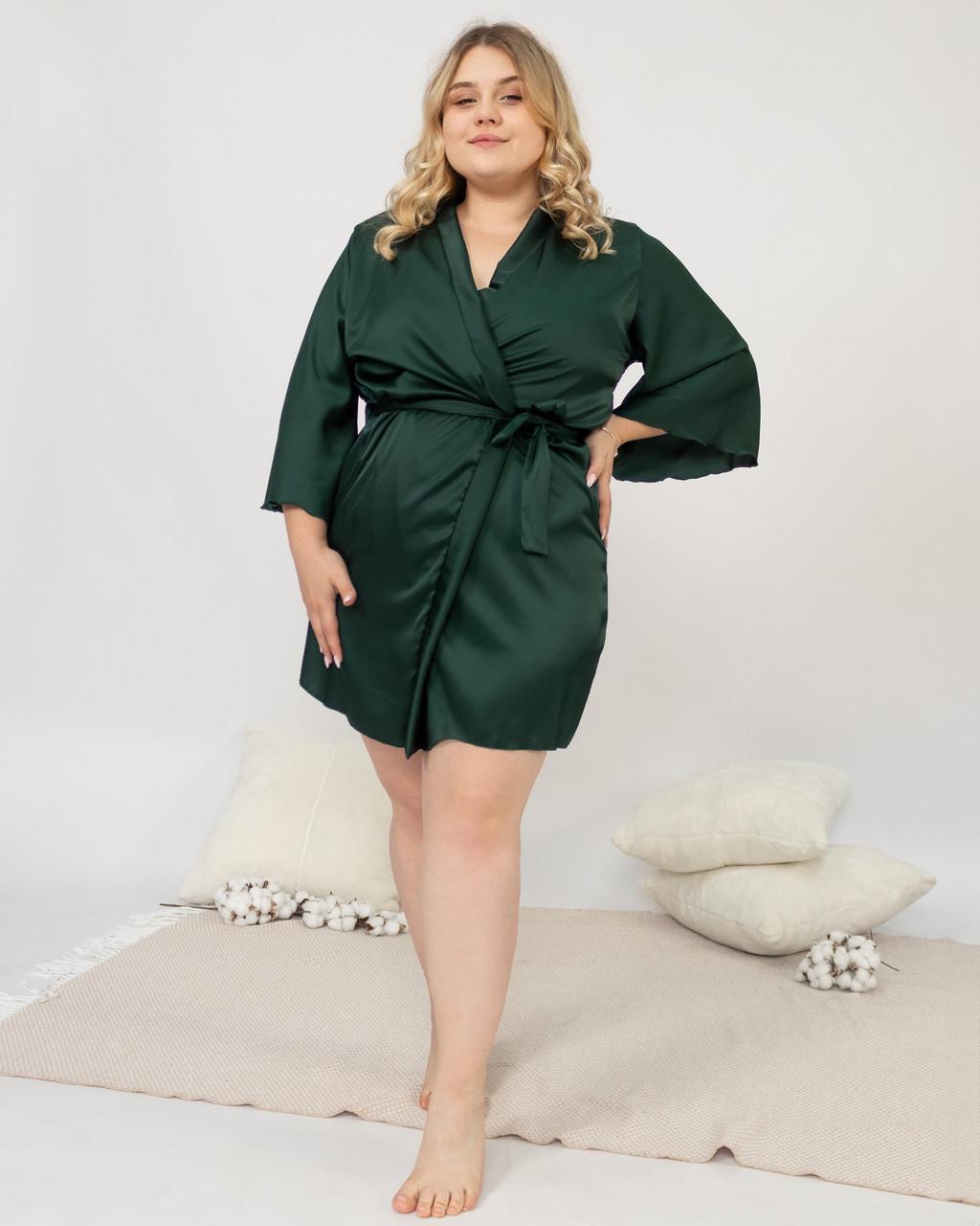 Халат женский шелковый Изумрудный (1944558047) Халат женский шелковый Изумрудный (1944558047)