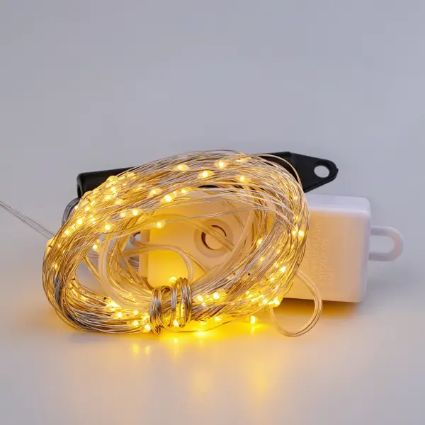 Гірлянда Кінський хвіст 600 LED 20 ниток 3 м Жовтий - фото 3