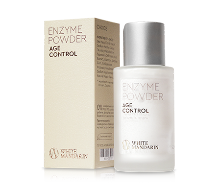 Ензимна пудра для вмивання шкіри обличчя та тіла White Mandarin Enzyme Powder AGE CONTROL 50 мл (2587851278)