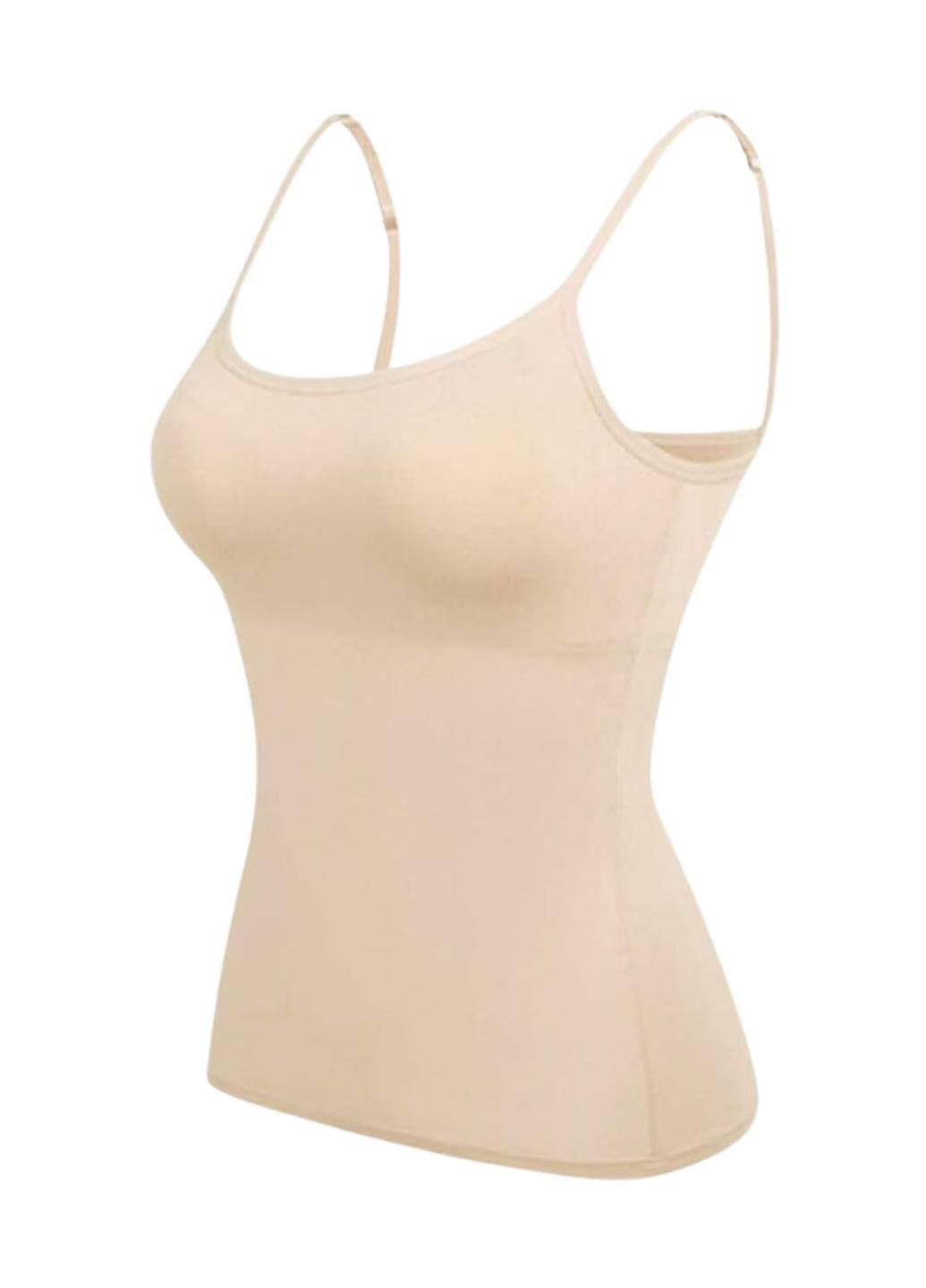 Майка женская Comfort с поролоновыми вкладышами L Бежевый (1467-44-03) - фото 3