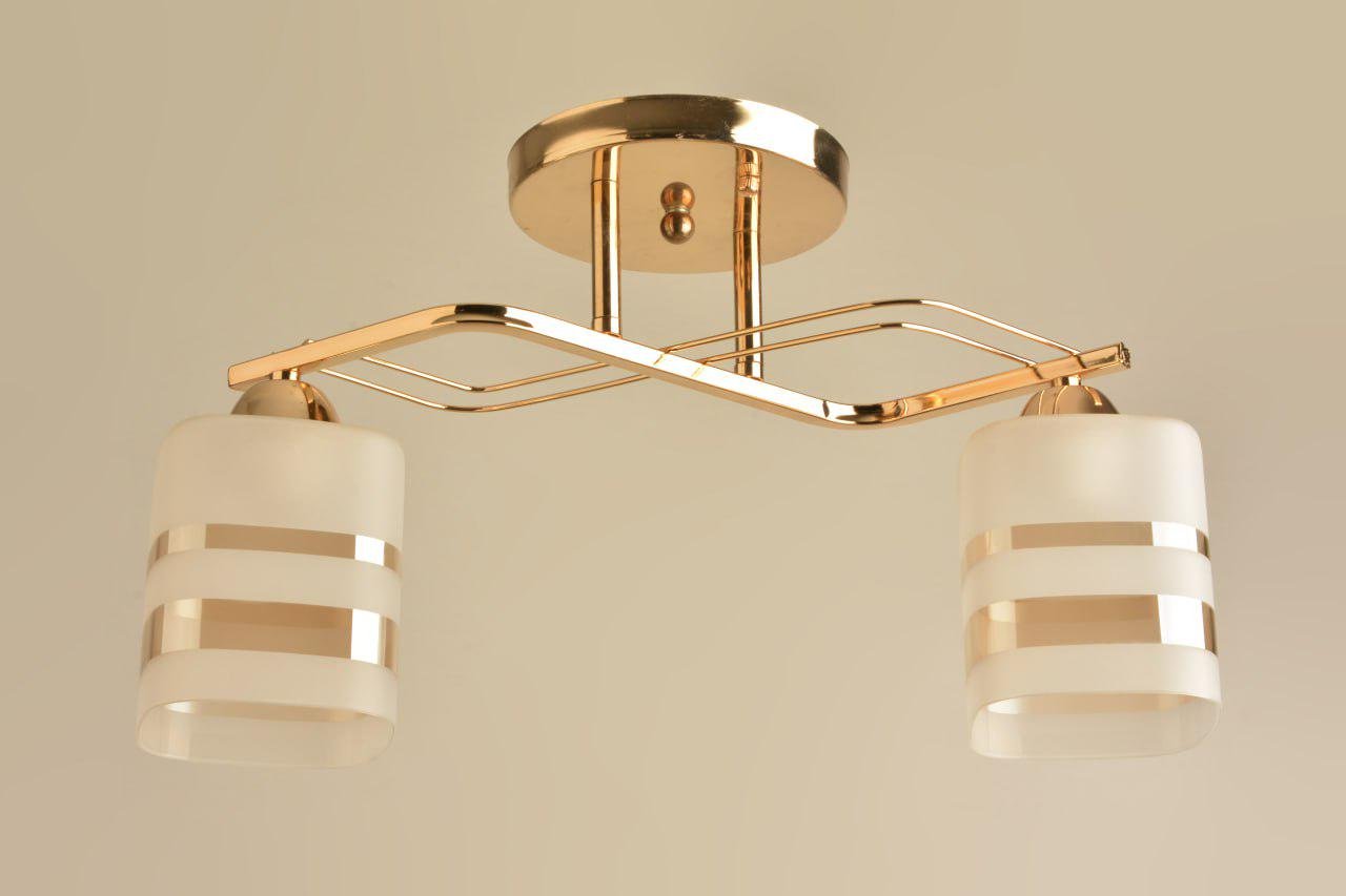 Люстра потолочная Sirius Л 8158/2A FG на 2 плафона