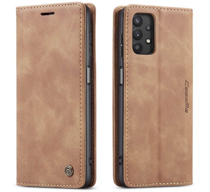 Чехол книжка с магнитом CaseMe на Samsung Galaxy A32 A325 Brown (20829-30)