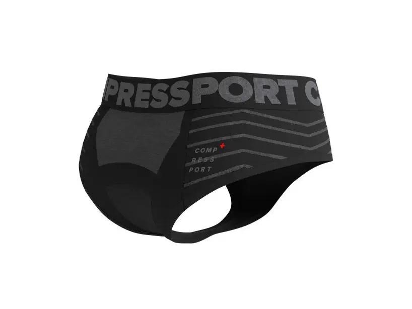 Трусики жіночі спортивні Compressport Seamless Boxer M Black/Grey - фото 2