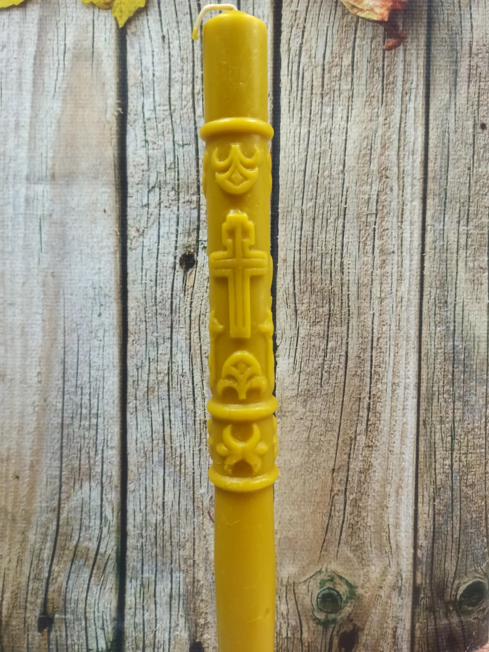 Свеча восковая Стретенская Крест 31 см (1551120284) - фото 3