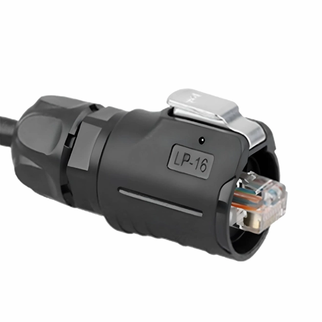 Герметичный разъем Cnlinko RJ-45 LP-16-C/RJ45/015/PE-42-001 штекер (57038)