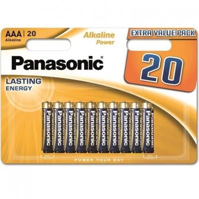 Батарейки Panasonic Alkaline Power щелочные AAA блистер 20 шт.