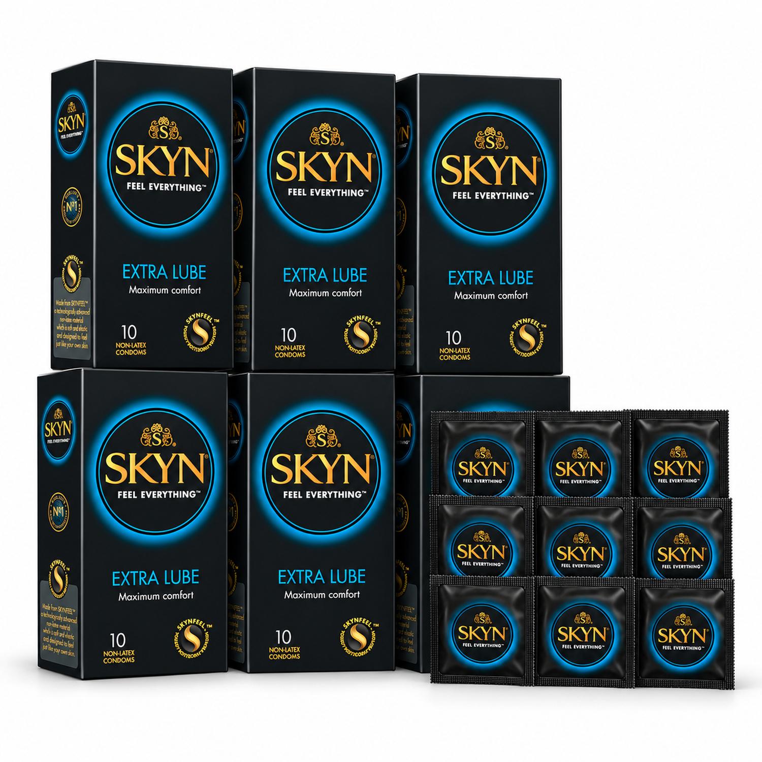 Презервативы SKYN Extra Lube безлатексные полиизопреновые с дополнительной смазкой 50 шт. (3033131366)
