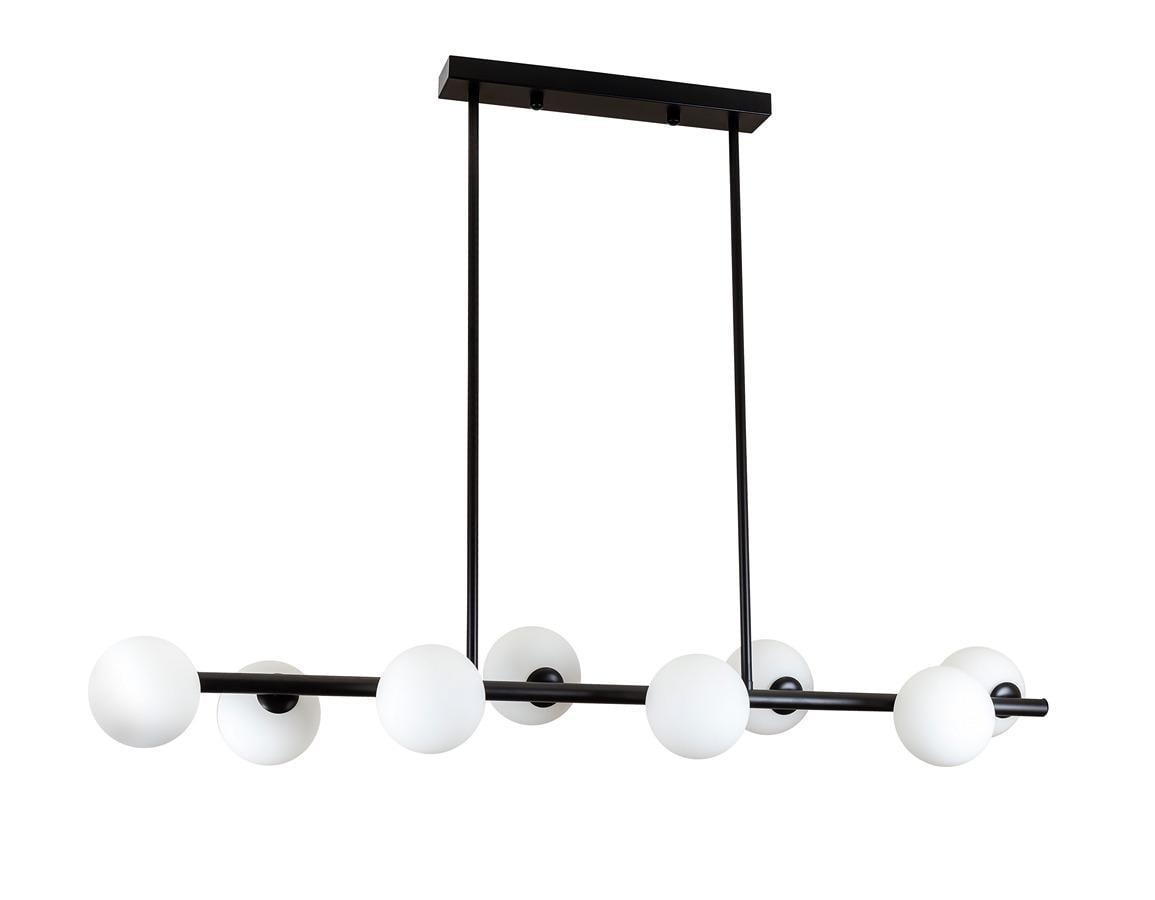 Люстра подвесная Лофт 761J2023-8 BK+WH