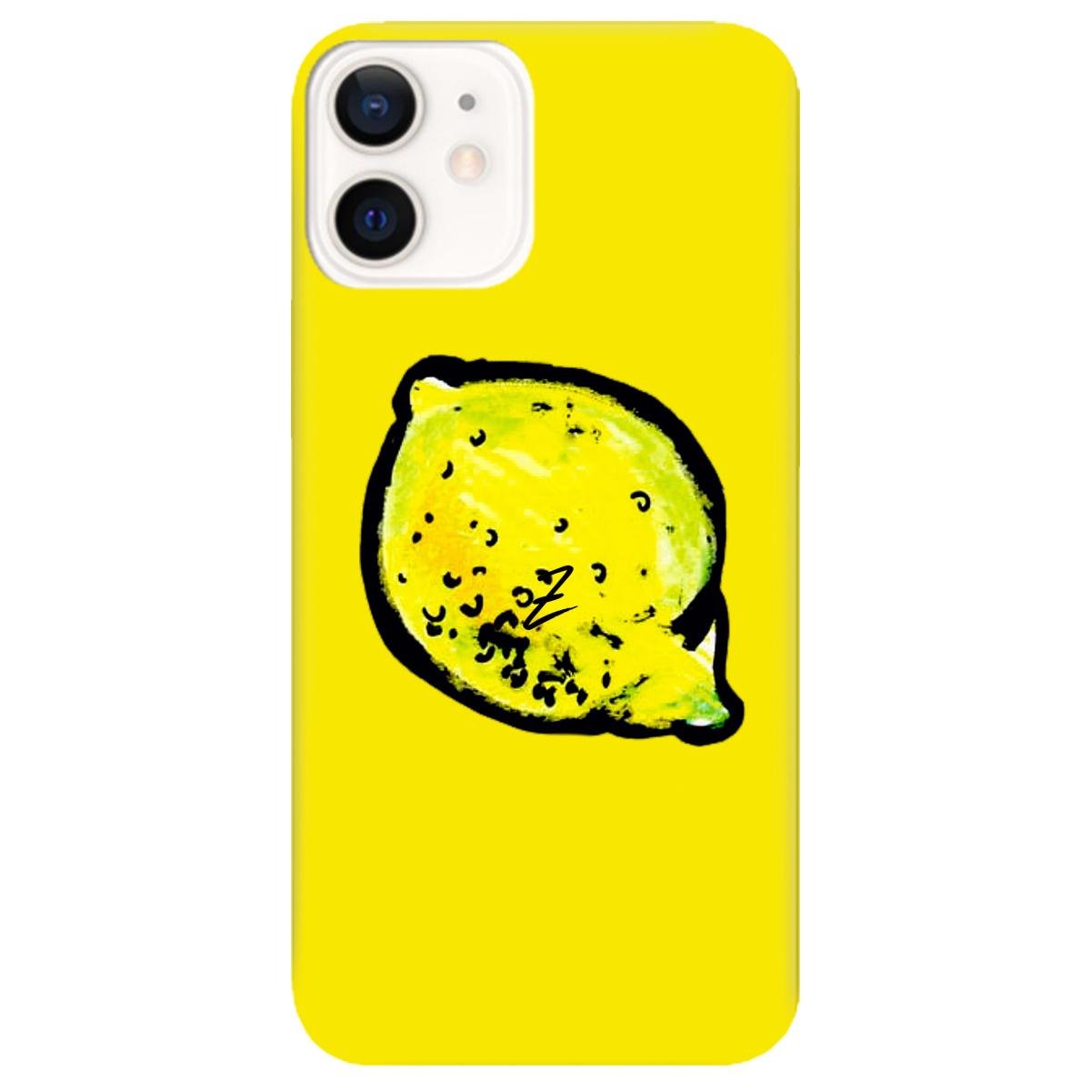 Силиконовый чехол Zorrov для Apple iPhone 12 Mini - lemon (14050040187088427)