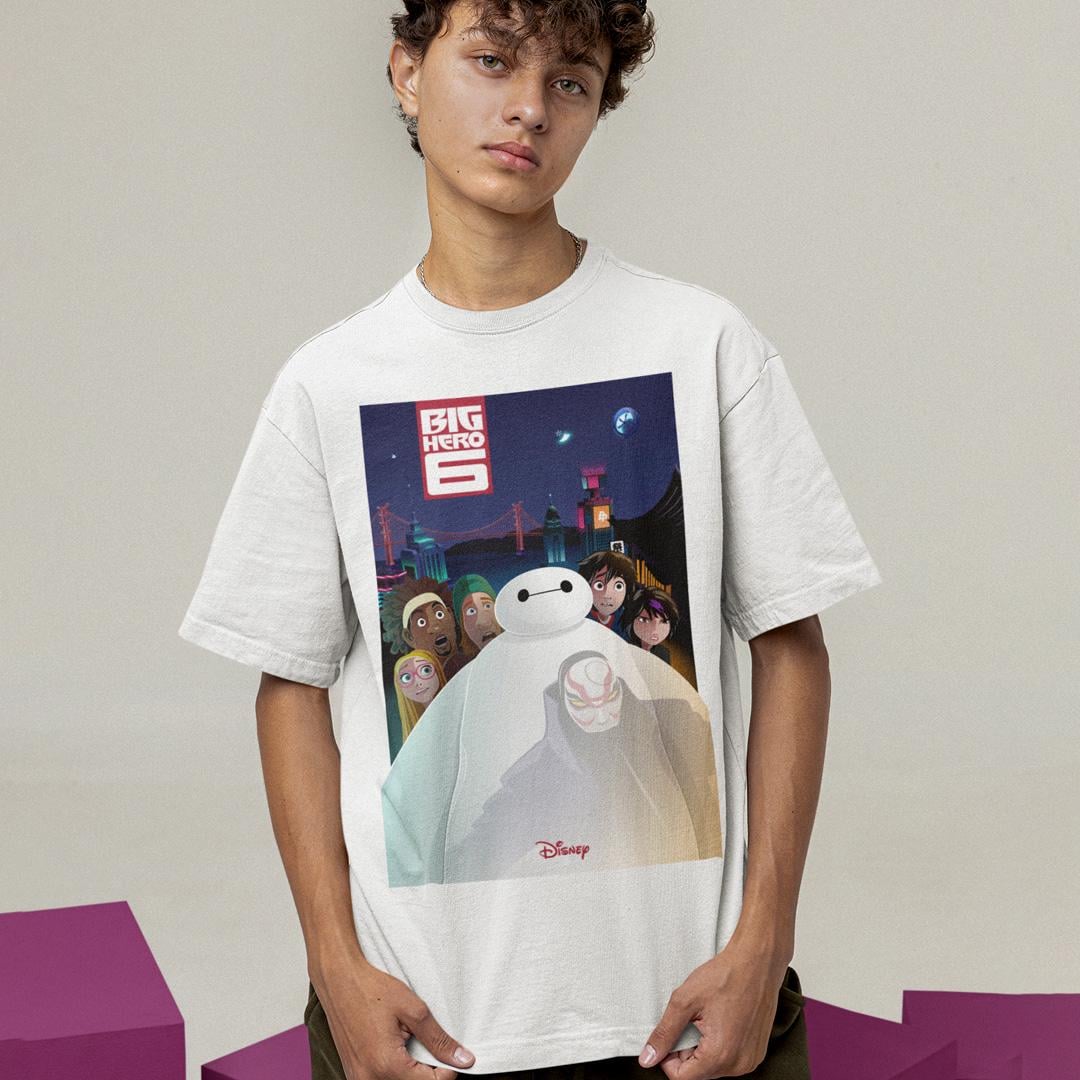 Футболка мужская Big Hero 6 All Characters wht XL Белый (00000006321)