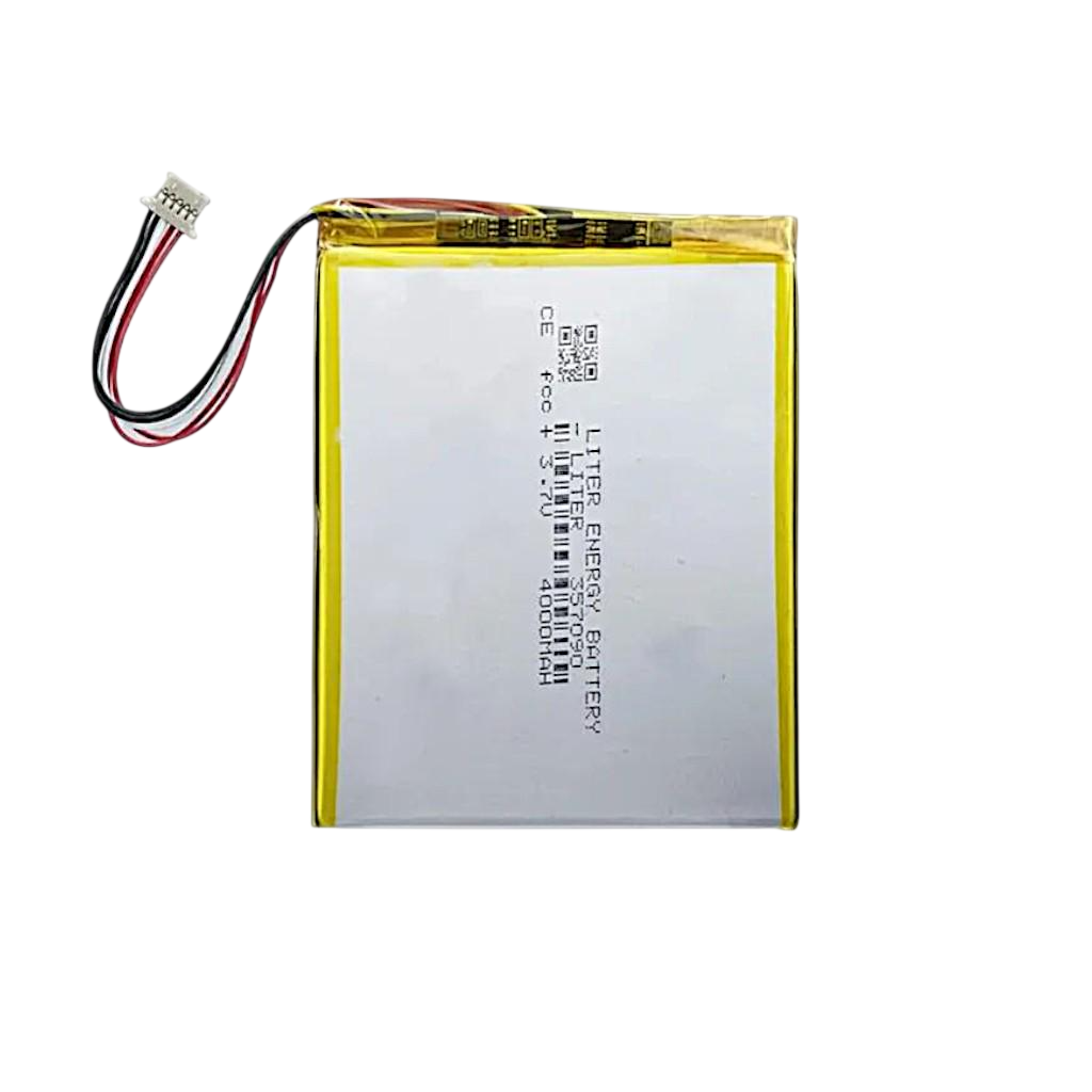 Акумулятор літій-полімерний Liter Energy 357090 3,7V 4000mAh з 5-контактним роз'ємом Акумулятор літій-полімерний Liter Energy 357090 3,7V 4000mAh з 5-контактним роз'ємом