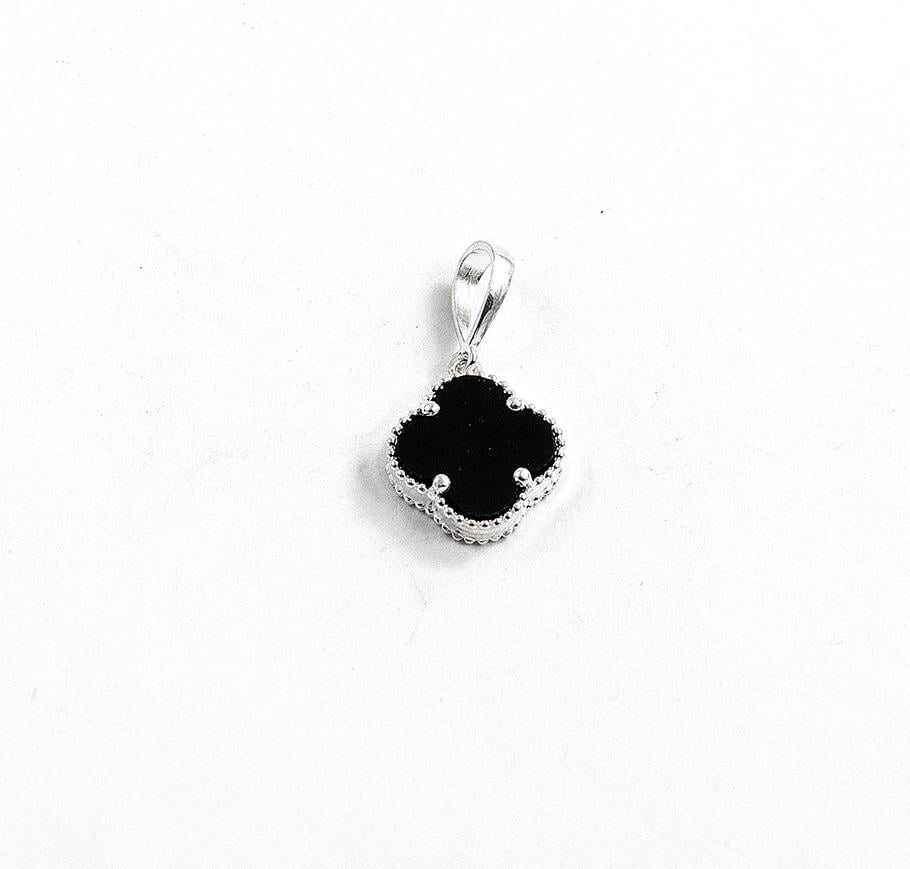 Кулон Maxi Silver 9494 Клевер с ониксом (89494)