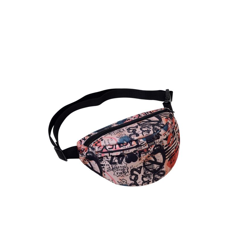 Сумка на пояс бананка Sambag Marina MSG lips 24x15x8 см