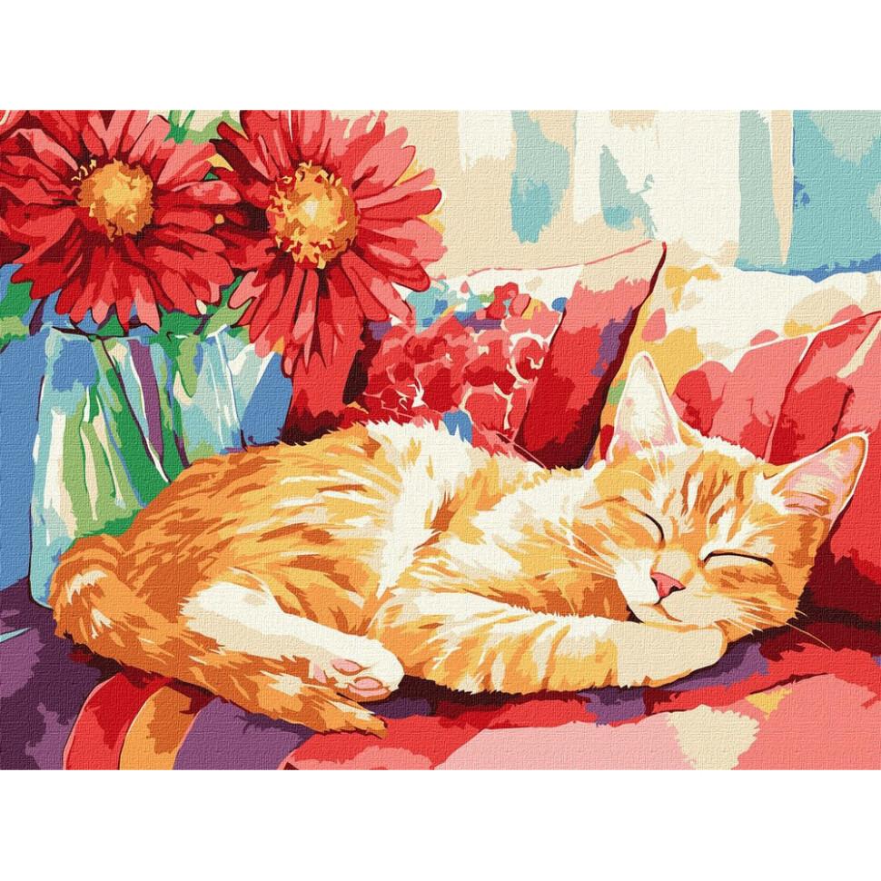 Картина по номерам Ideyka Дневной сон 30x40 см (KHO6709)