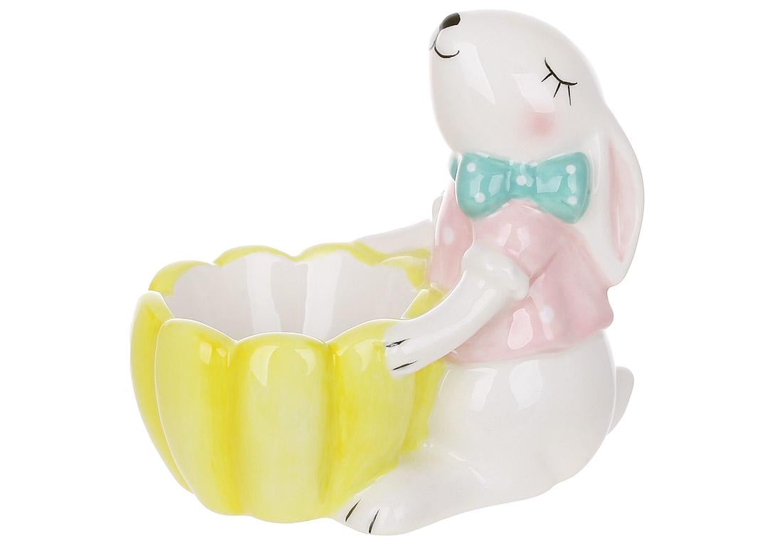 Підставка для яйця керамічна Зайчик 9,9x6,2x9,5 см (834-894)