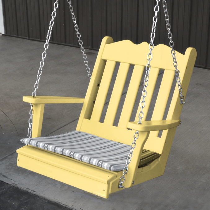 Диван-качеля садовая из дерева Бусаид Лимонад (СКЛ-000951) - фото 1