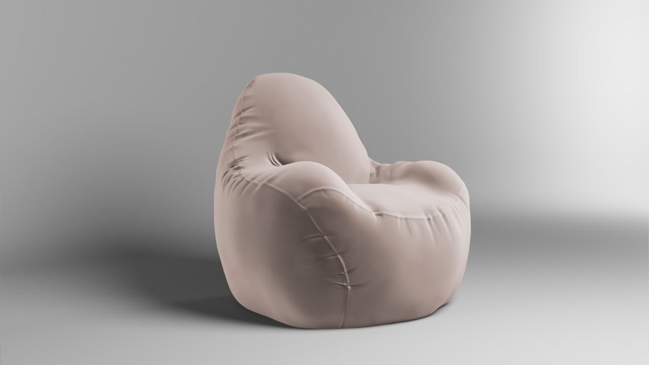 Бескаркасное кресло-мешок SkyPuff Relax Florida велюр 100 см Rose (2695829382)