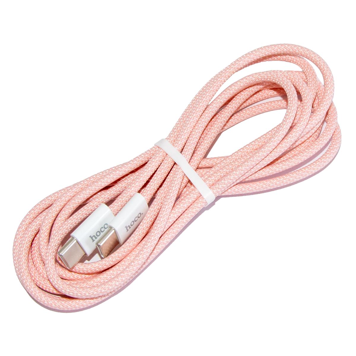 Кабель Hoco X104 Type C-Type C 60W 2 м Светло-розовый (1010673-Pink)