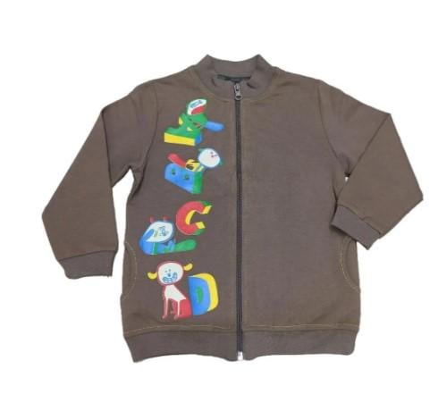 Кофта на блискавці на хлопчика Robinzone Тім 98 см Коричневий (КФ 267)