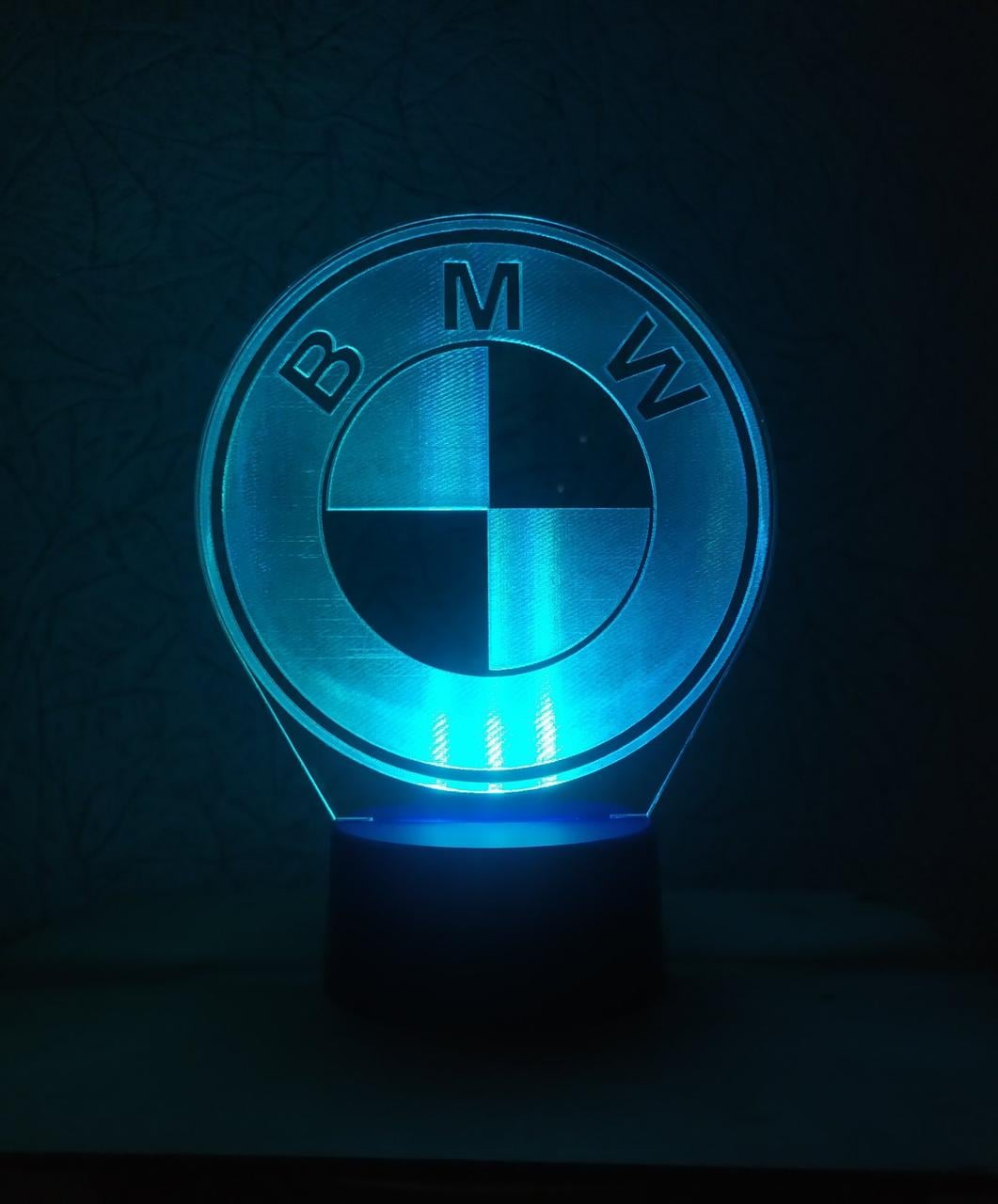 3D-ночник BMW несколько подсветок/батарейка/220V (1995684174) 3D-ночник BMW несколько подсветок/батарейка/220V (1995684174)