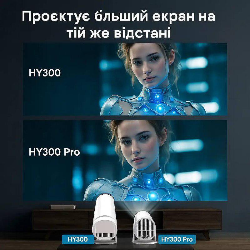 Проектор HY300 Pro Wi-Fi Full HD для дому та офісу - фото 3 Проектор HY300 Pro Wi-Fi Full HD для дому та офісу - фото 3