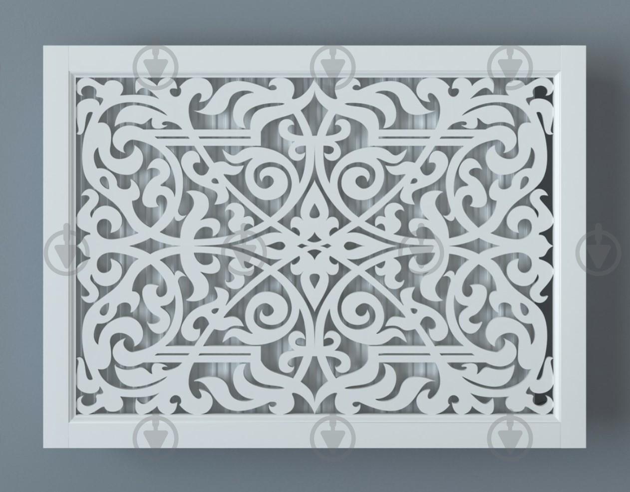 Экран-решетка декоративная на батарею отопления R72-F110 Белый (26393626) - фото 2 Экран-решетка декоративная на батарею отопления R72-F110 Белый (26393626) - фото 2