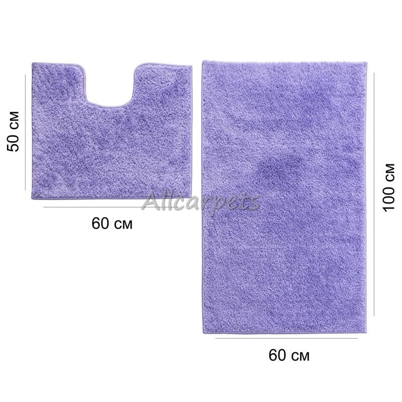 Комплект ковриков в ванную комнату Confetti Unimax 60х100/60х50 см Фиолетовый - фото 3 Комплект ковриков в ванную комнату Confetti Unimax 60х100/60х50 см Фиолетовый - фото 3