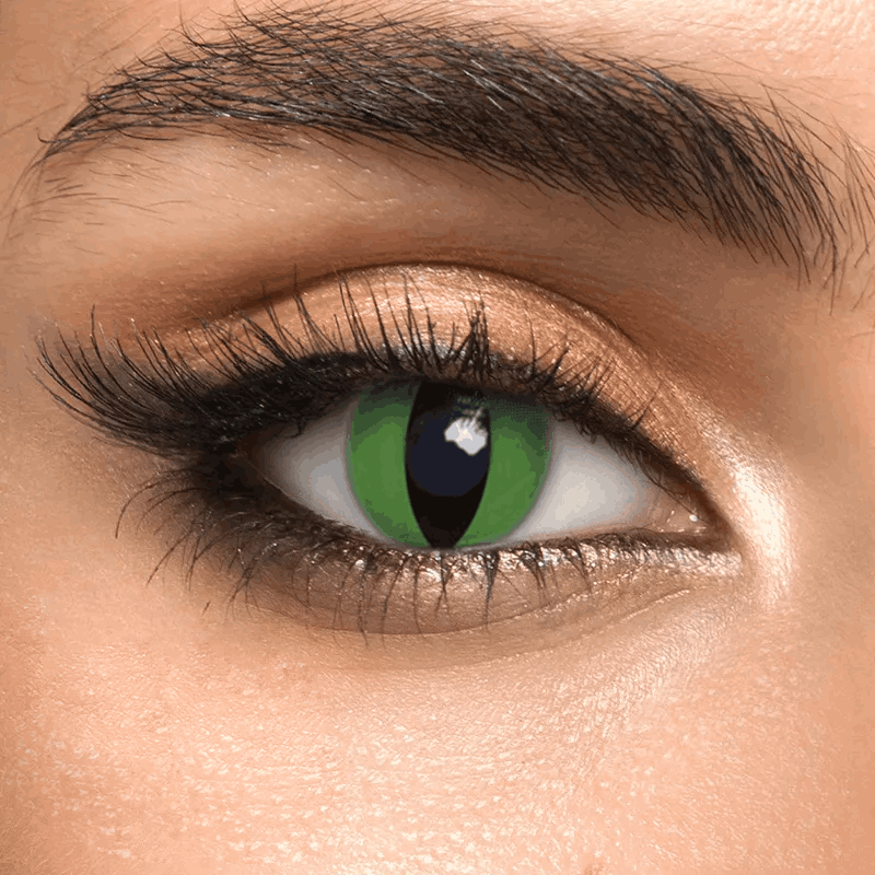 Контактные линзы зеленые Elite Lens Кэт Грин +0,00 2 шт. Зеленый (25906554)